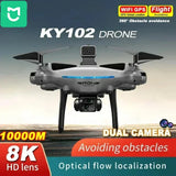 KY102 8K Dual-Camera Drone with 360° Obstacle Avoidance, Optical Flow Stabilization, Long Range, and Real-Time Transmission