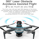 L200 PRO MAX Ultra 4K Drone, GPS, EIS Gimbal, 360° Obstacle Avoidance, 3000m Range, 25-Min Flight
