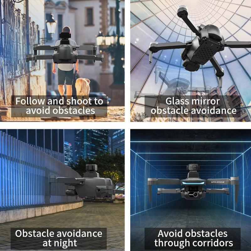 L200 PRO MAX Ultra 4K Drone, GPS, EIS Gimbal, 360° Obstacle Avoidance, 3000m Range, 25-Min Flight