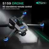 S159 GPS Drone 8K Dual Camera, 5G WiFi FPV, Obstacle Avoidance, Screen Remote, 360° Flight, Memory Card, Battery Display