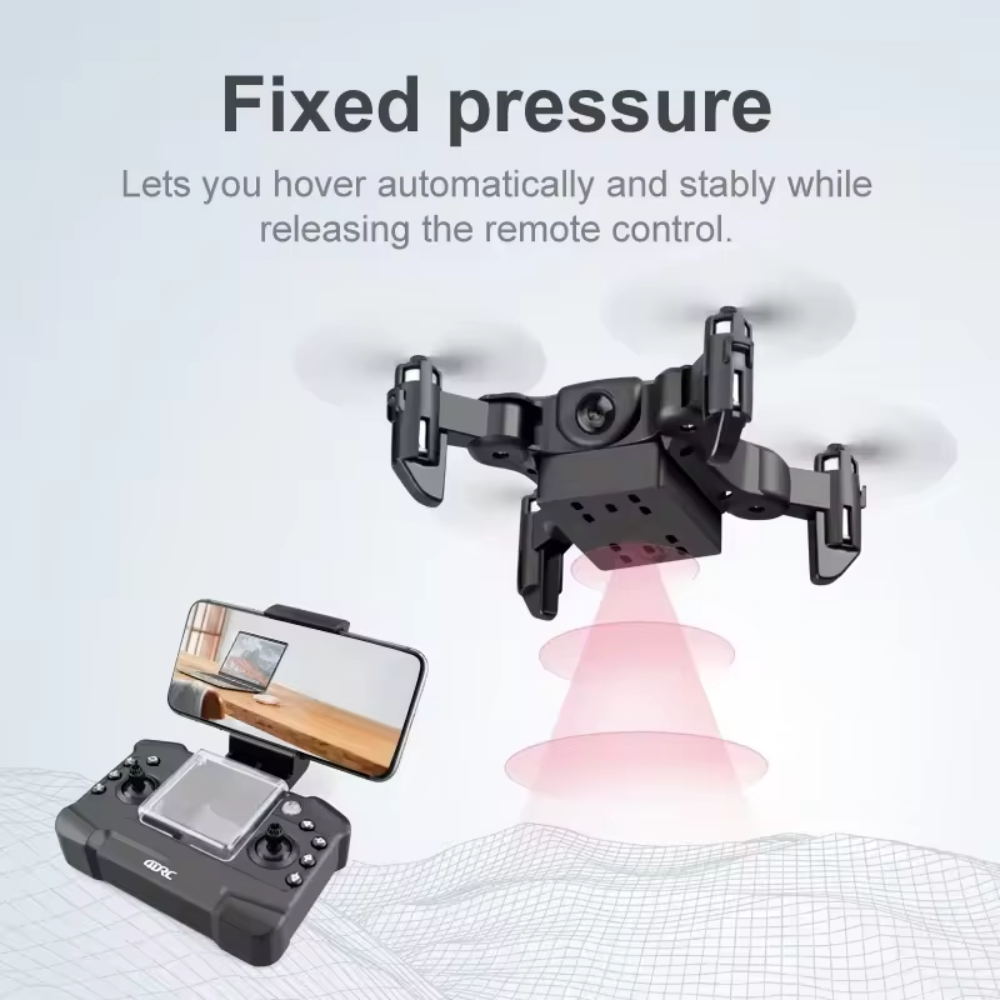 V2 Mini Drone HD Camera, WiFi FPV, Altitude Hold, 360° Flips, Headless Mode, Foldable and Portable