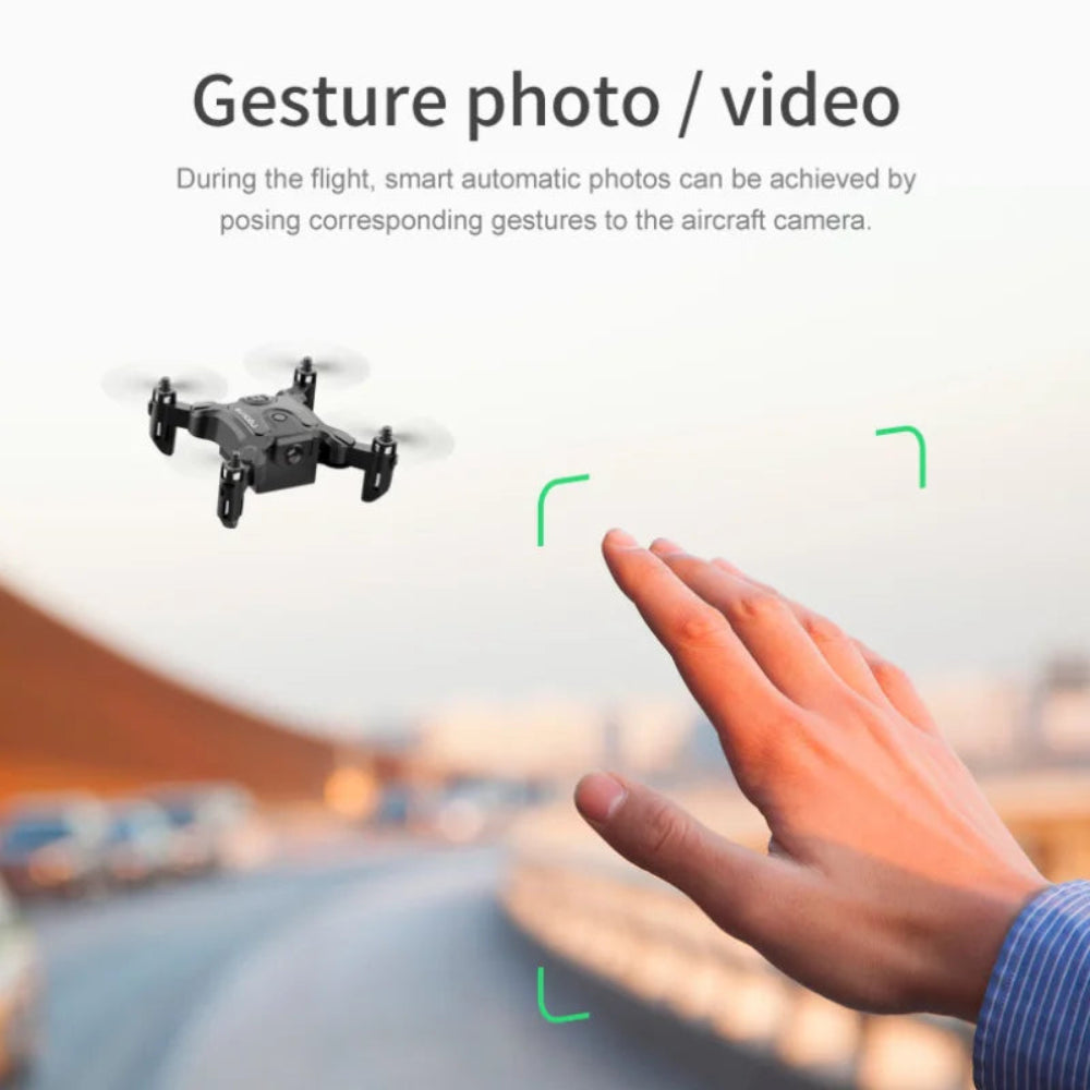 V2 Mini Drone HD Camera, WiFi FPV, Altitude Hold, 360° Flips, Headless Mode, Foldable and Portable