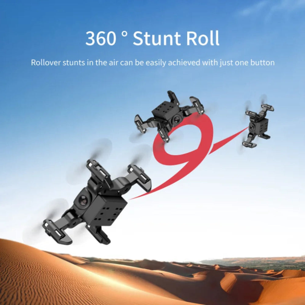V2 Mini Drone HD Camera, WiFi FPV, Altitude Hold, 360° Flips, Headless Mode, Foldable and Portable