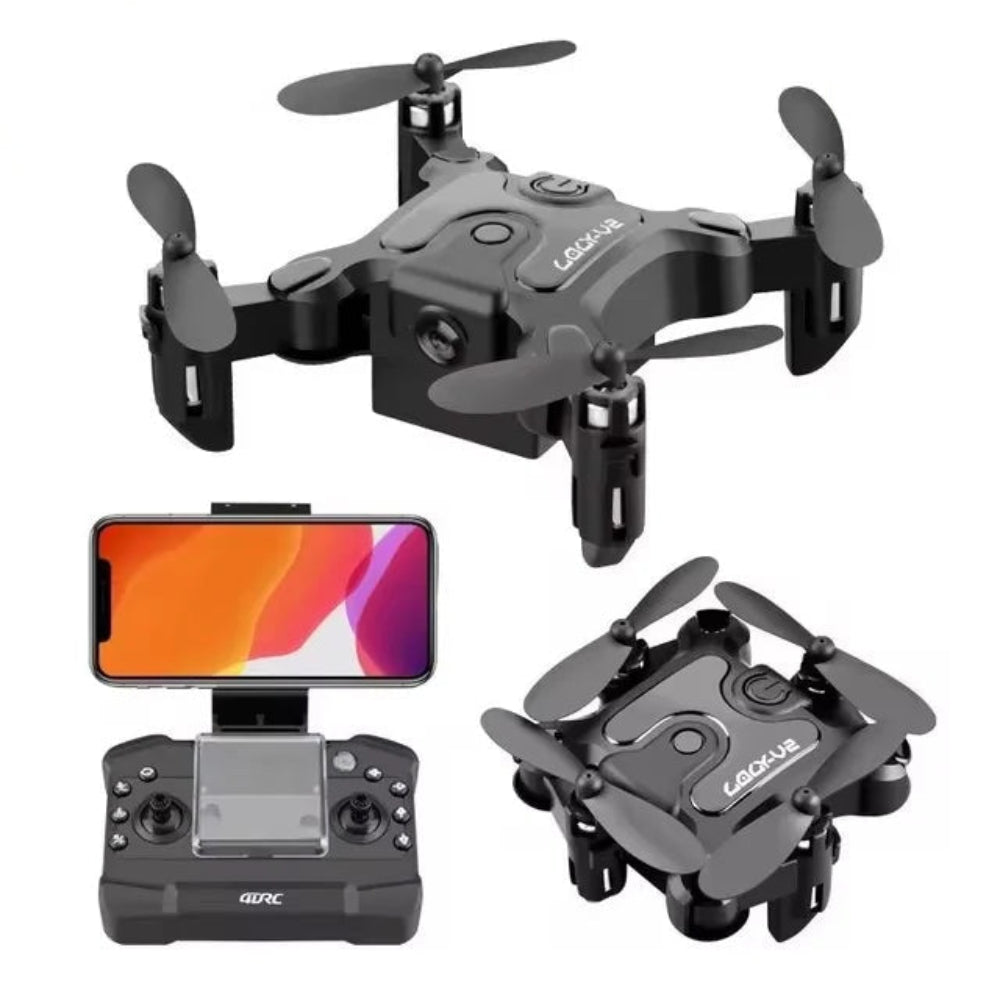 V2 Mini Drone HD Camera, WiFi FPV, Altitude Hold, 360° Flips, Headless Mode, Foldable and Portable