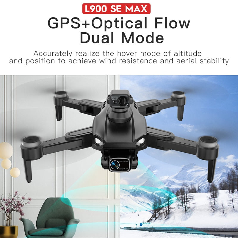 L900 Pro SE MAX GPS Drone 4K Professional Dual HD Camera FPV 360 Obstacle Avoidance Brushless Motor Quadcopter Drones Toys