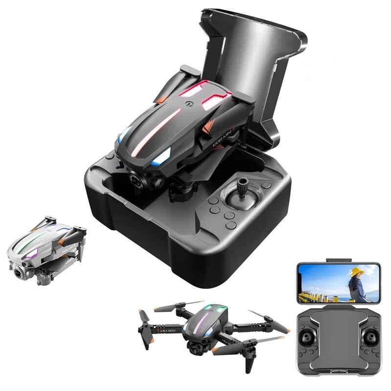K108 Mini Infrared Obstacle Avoidance Drone 4K Profession Dual Camera Dynamic Lighting Folding Fixed Height Dron - YouDrone.co.uk