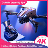 K108 Mini Infrared Obstacle Avoidance Drone 4K Profession Dual Camera Dynamic Lighting Folding Fixed Height Dron - YouDrone.co.uk