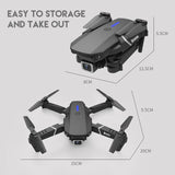Mini Drone Led Light Dual 4K Camera RC Quadcopter Long Flying Time - YouDrone.co.uk