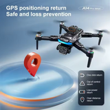 A14 Pro Max Drone 8K Triple Camera, 4.3-Inch Screen Remote, Brushless Motors, Optical Flow, 360° Obstacle Avoidance, 3000m Range