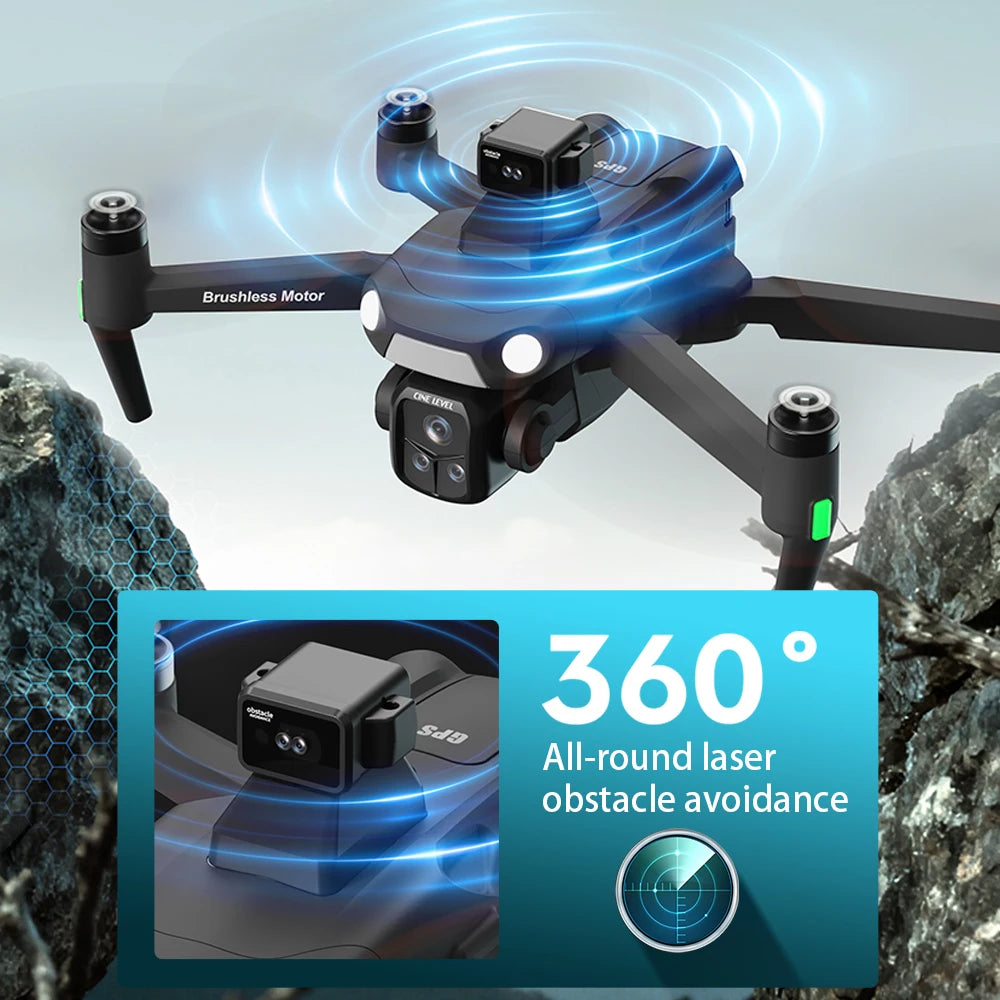 A1R 3S GPS Drone 8K Camera, Screen Remote Controller, 360 Laser Obstacle Avoidance, Brushless Motor, 5G WiFi, 1500m FPV Range