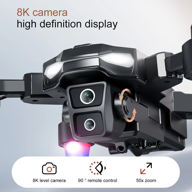A22 Max 8K ESC Dual Camera Drone, 5G HD Transmission, Brushless Motor, Obstacle Avoidance, Optical Localization, Carbon Fiber Design, Screen Remote