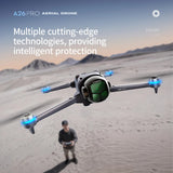 A26 Pro GPS Drone 8K Triple Camera, 4.5-Inch Screen Remote Controller, Brushless Motor, 360° Obstacle Avoidance, Airdrop