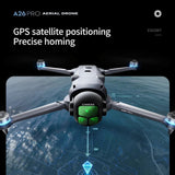 A26 Pro GPS Drone 8K Triple Camera, 4.5-Inch Screen Remote Controller, Brushless Motor, 360° Obstacle Avoidance, Airdrop
