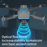 AE7 Drone, Dual 2K HD Camera, Foldable, WiFi Live View, Optical Flow, Gesture Control