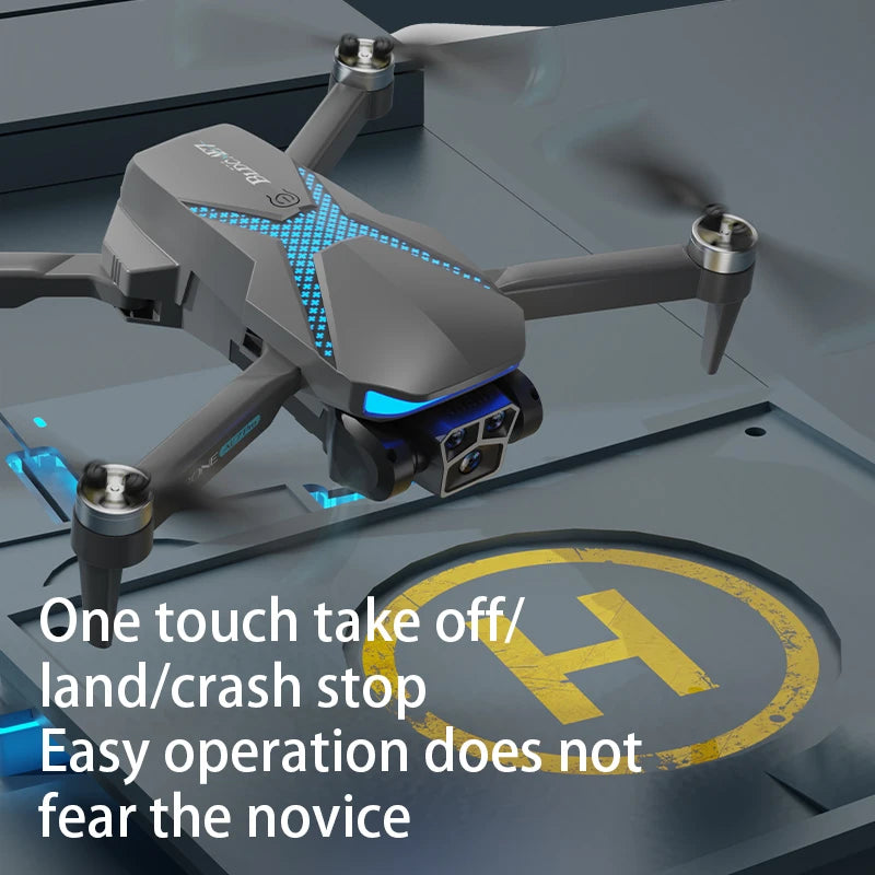 AE7 Drone, Dual 2K HD Camera, Foldable, WiFi Live View, Optical Flow, Gesture Control