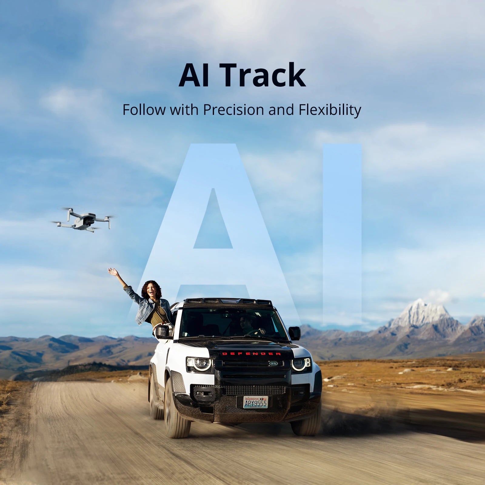 ATOM 2 8K Drone, AI Tracking, 48MP Sony Sensor, 3-Axis Stabilized Gimbal, 10KM Transmission, 32-Min Flight