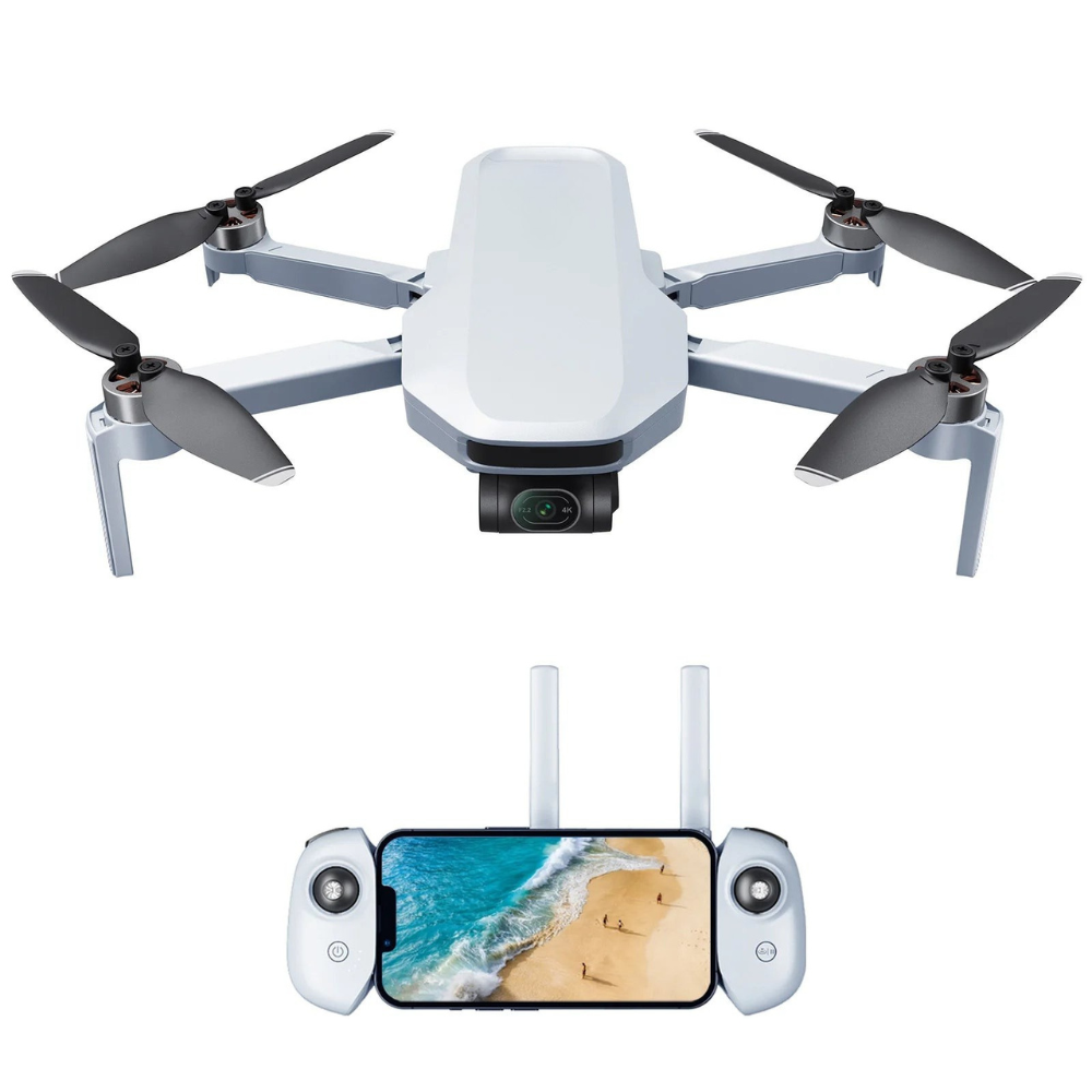 ATOM 4K Drone, Sony CMOS Camera, 3-Axis Gimbal Stabilization, GPS Smart Return, AI Visual Tracking, 6KM Range, 29-Min Flight, Level 5 Wind Resistance