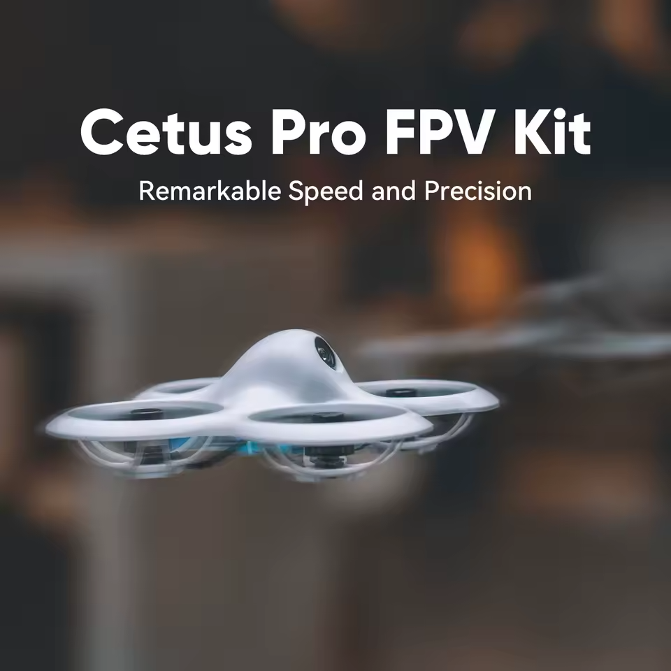 Cetus FPV Kit, Brushed Quadcopter, LiteRadio2 SE Transmitter, VR02 FPV Goggles, Altitude Hold, Beginner Friendly