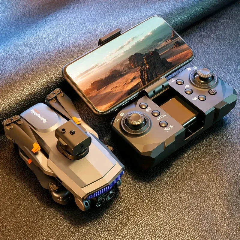 D6 Pro Drone 8K Dual Camera, 5-Sided Obstacle Avoidance, Brushless Motors, Foldable, EIS Stabilization