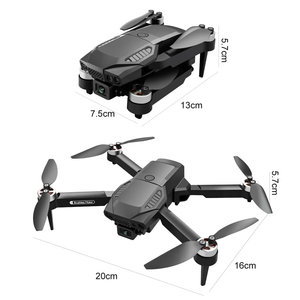 F198 Foldable Drone 1080P Dual Camera, Brushless Motors, WiFi FPV, Optical Flow