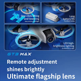 GT3 MAX 8K Dual Camera Drone with Screen Remote – Obstacle Avoidance, Optical Flow, 20min Flight