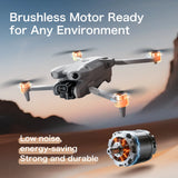 GT50 Drone 8K HD Dual Camera, 4.3-Inch Screen Remote Controller, WiFi FPV, Brushless Motor, Optical Flow Positioning, EIS Stabilisation