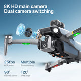 K19 MAX Drone 8K GPS, 4.5” Screen Remote, 5G FPV, Laser Obstacle Avoidance 360°, Brushless Motors, Airdrop System, 5000m Range