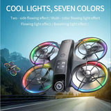 K200 Drone 4K Camera, RGB LED Lighting, Five-Sided Obstacle Avoidance, Brushless Motors, Optical Flow Stability, 4.5 Inch LCD Screen Remote