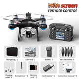 KY102 Max Drone 8K Triple Camera, Brushless, 4-Way Obstacle Avoidance, Screen Remote, Optical Flow, Long Flight Time