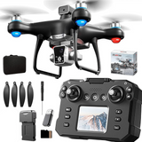 KY102 Max Drone 8K Triple Camera, Brushless, 4-Way Obstacle Avoidance, Screen Remote, Optical Flow, Long Flight Time
