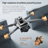 M66 Drone 8K HD Dual Camera, 5G FPV, Screen Remote Controller with Camera, Brushless Motor, 4-Sided Obstacle Avoidance, Optical Flow, 120° Wide Angle