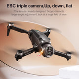M7 Drone 8K Dual Camera, Brushless Motors, GPS, 4.3” Screen Remote FPV, 5G WiFi, Optical Flow Hover, 90° Tilt Lens, Foldable Design