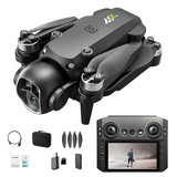 M7 Drone 8K Dual Camera, Brushless Motors, GPS, 4.3” Screen Remote FPV, 5G WiFi, Optical Flow Hover, 90° Tilt Lens, Foldable Design