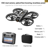 S156 Drone 8K Dual Camera, Brushless Motor, 360° Obstacle Avoidance, 4.5” FPV Screen Remote, LED Lights, Optical Flow, 2000m Range