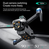 S159 GPS Drone 8K Dual Camera, 5G WiFi FPV, Obstacle Avoidance, Screen Remote, 360° Flight, Memory Card, Battery Display