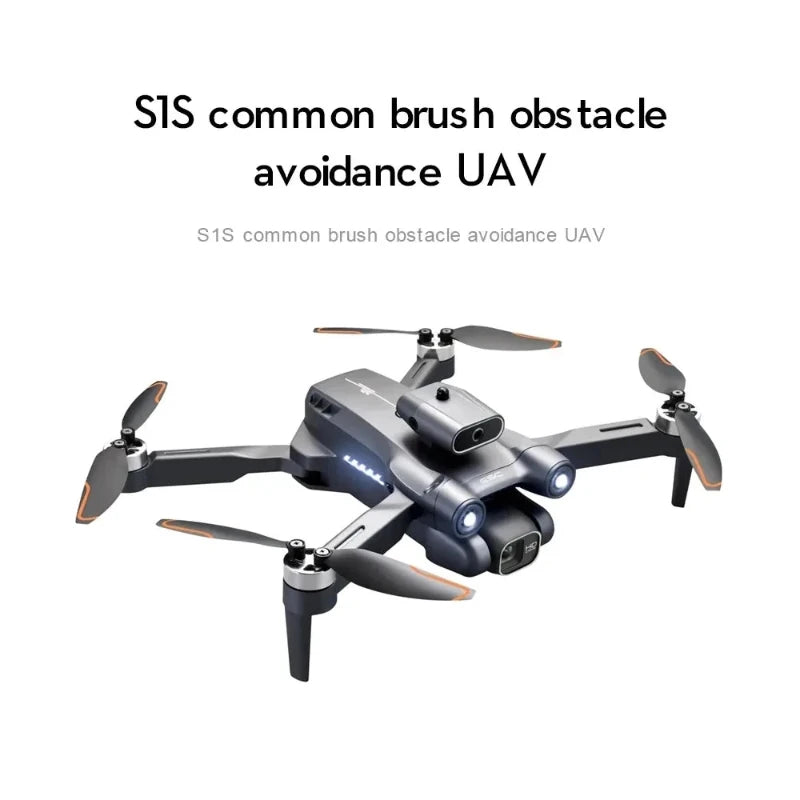 S1S Drone, 8K Dual Camera, Brushless Motor, Obstacle Avoidance, Foldable Design, Optical Flow