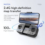 S2S 8K HD Drone with Obstacle Avoidance, EIS Stabilization, 120° Wide-Angle, Foldable, Gesture, App Control, 360° Roll, Storage Bag Included