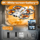 A21Pro Drone 8K HD Camera, 5.6-Inch Screen Remote Controller, 180° Adjustable Camera, 1104 Brushless Motor, Optical Flow, 5.8G FPV, 3000m Control Range