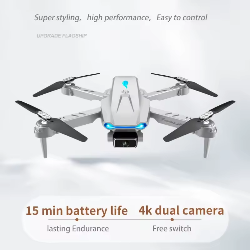 S89 PRO RC Mini Drone, 4K HD Dual Camera, Foldable Quadcopter, WiFi FPV, Altitude Hold, Headless Mode, One-Key Return, Trajectory Flight