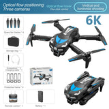 YT-1 Drone 6K HD Triple Camera, Brushless Motor, 3.5G FPV, Optical Flow, 90° Adjustable Camera, Intelligent Follow, Gesture Photography, 2000m Range
