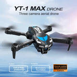 YT-1 Drone 6K HD Triple Camera, Brushless Motor, 3.5G FPV, Optical Flow, 90° Adjustable Camera, Intelligent Follow, Gesture Photography, 2000m Range