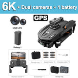 V168 8K GPS Drone, with 4-Way Obstacle Avoidance, 3000M Range, Foldable 5G WiFi FPV, Altitude Hold, One-Key Return