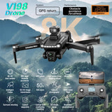 V198 GPS Drone 8K Dual Camera, 3000m Range, 5G FPV, Brushless Motors, Obstacle Avoidance, Advanced Stability System