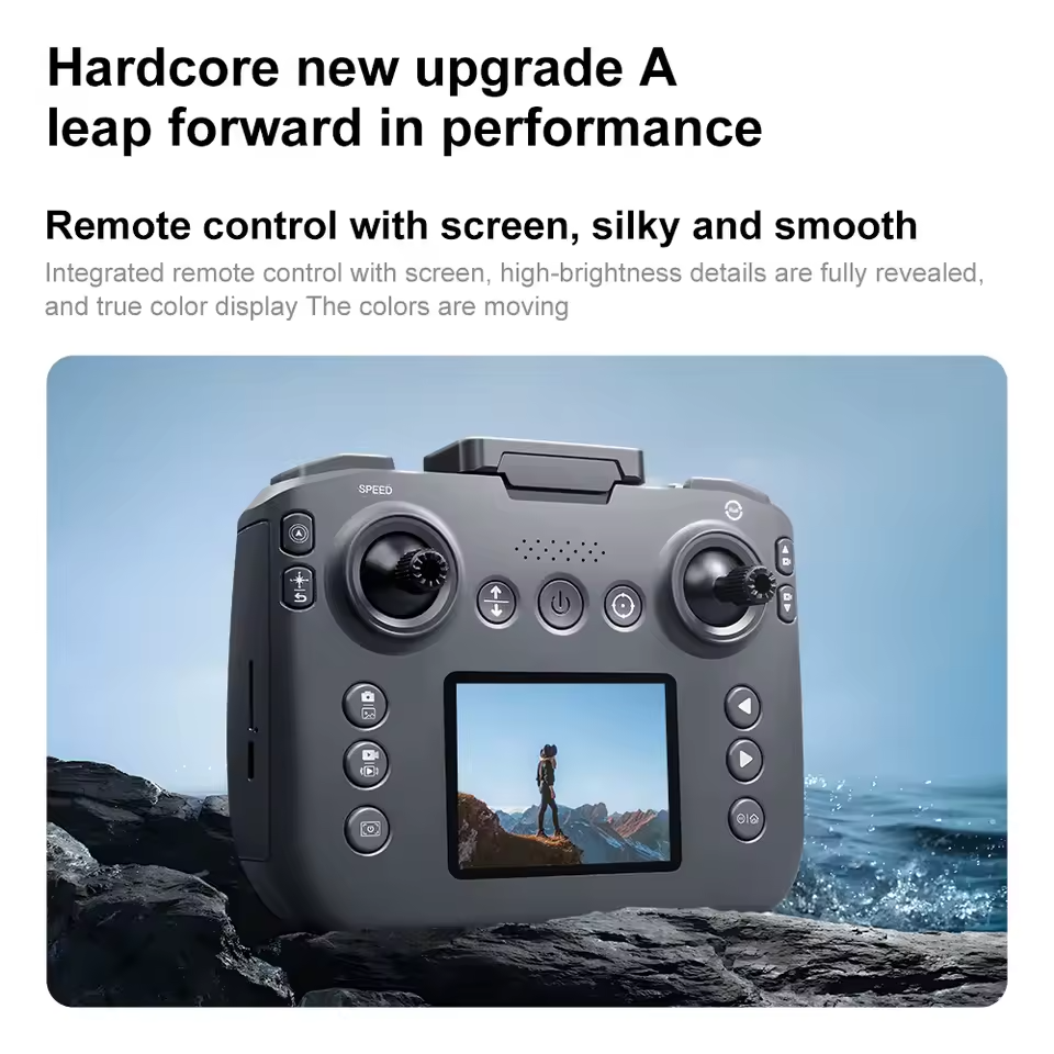 V666 8K Dual Camera Drone, Brushless Motor, Smart Obstacle Avoidance, Optical Flow Hovering, FPV Screen Remote Control, Foldable Quadcopter