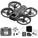 V666 8K Dual Camera Drone, Brushless Motor, Smart Obstacle Avoidance, Optical Flow Hovering, FPV Screen Remote Control, Foldable Quadcopter