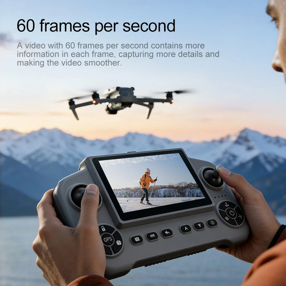 V918 MAX GPS Drone 8K Professional, Screen Remote Controller, 360° Laser Obstacle Avoidance, 8GB Memory Card, Brushless Motor