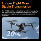 V988 8K Brushless Drone, 5.6” Screen Remote, Dual Camera EIS, Obstacle Avoidance, Servo Gimbal, 148g Ultra-Light, 3KM Range, 20 Min Flight