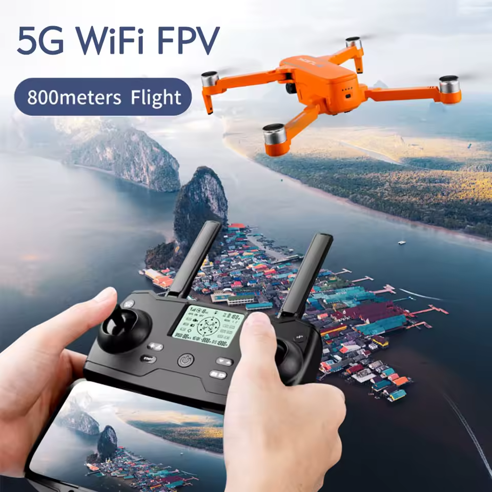 X17 6K Dual Camera Drone, 2-Axis Gimbal, GPS, Optical Flow, Brushless Motors, 5G WiFi FPV, Foldable Design, 30min Flight