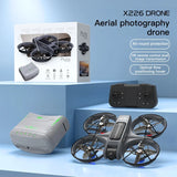 X226 8K Brushless Drone, VR FPV Glasses, Dual HD Camera, Optical Flow Hover, Electric Lens Adjust, Stable Performance, Foldable Design, Beginner Friendly