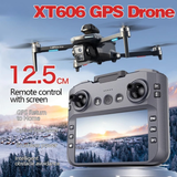 XT606 MAX GPS Drone 8K Dual Camera, 5.6” HD Screen Remote, 360° Obstacle Avoidance, Servo Gimbal EIS, Brushless Motors, 3KM Range, 25 Min Flight